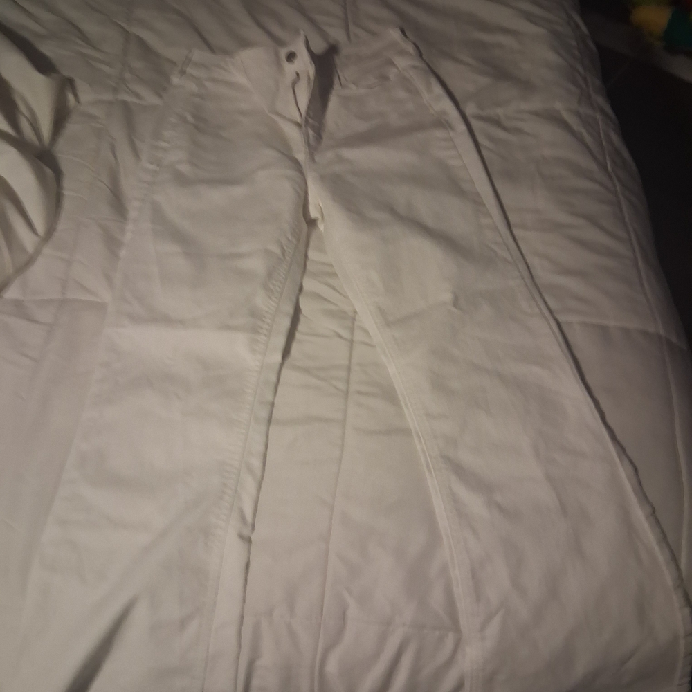 Old Navy White Wow Flare Pants